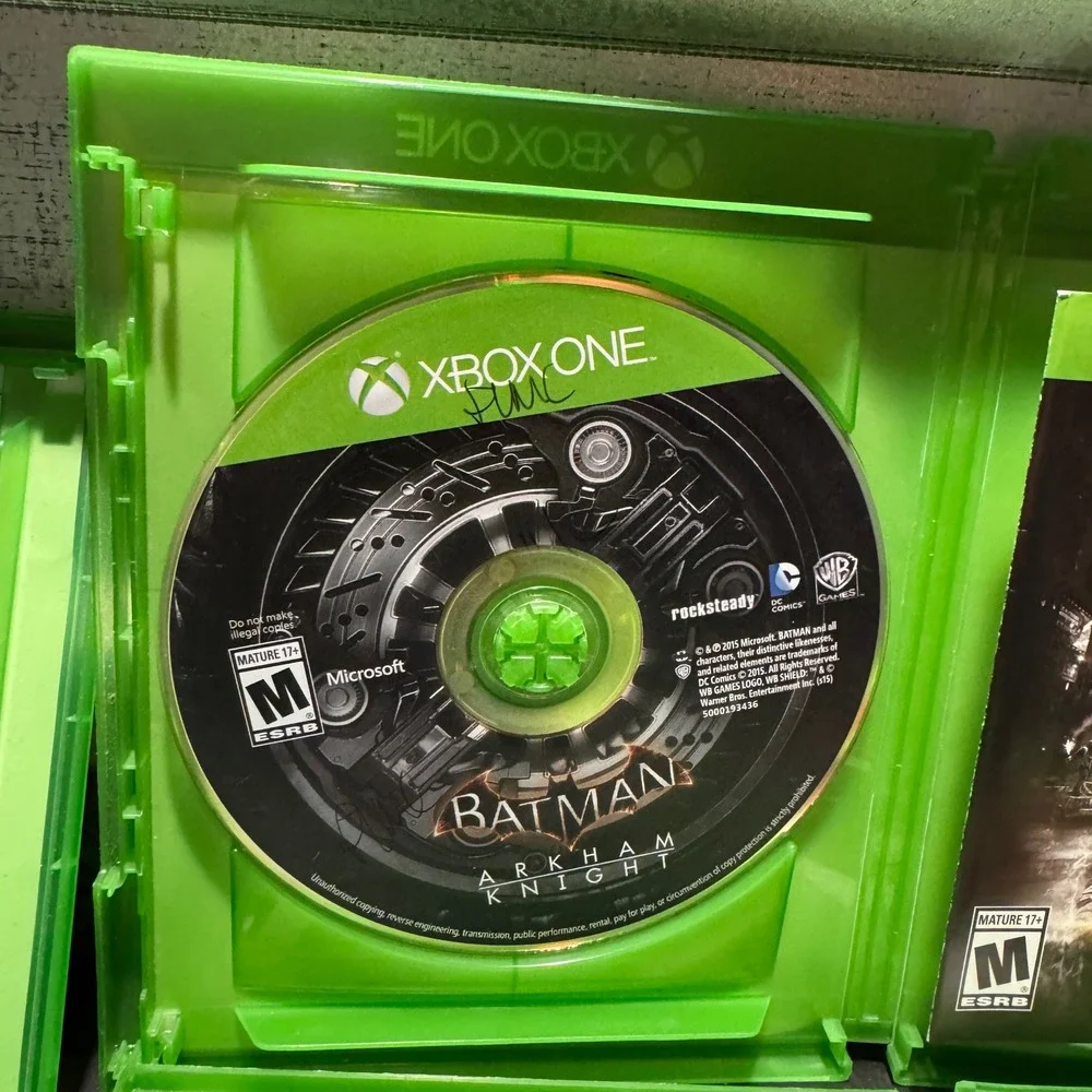 Xbox One Game Lot of 5 Batman Arkham Knight Assassins Creed WWE 2K20 NBA 2K17